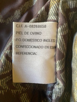 Chaqueta de ante marrón