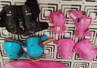 Pack Patinaje Oxelo Rosa