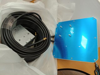 Antena Panel Woneect Alta Ganancia + Cable 10m