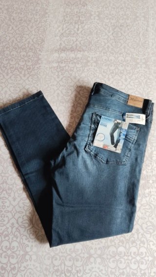 Pantalón vaquero azul elástico nuevo Livergy.