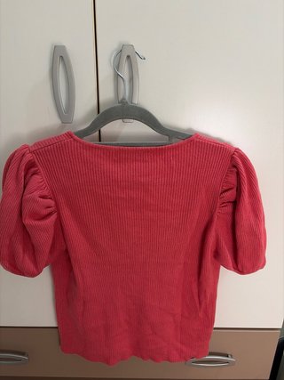 Top Stradivarius rosa/coral talla M