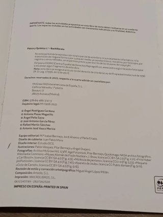 Física y Química 1 Bachillerato