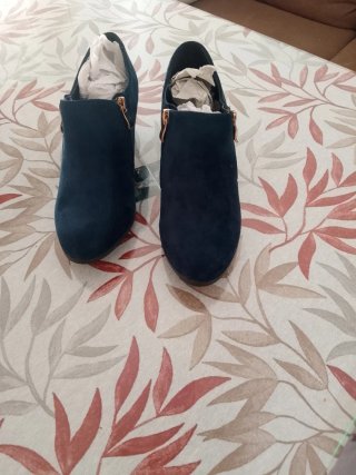 Botines Maripaz Azul Talla 38 Sin Estrenar