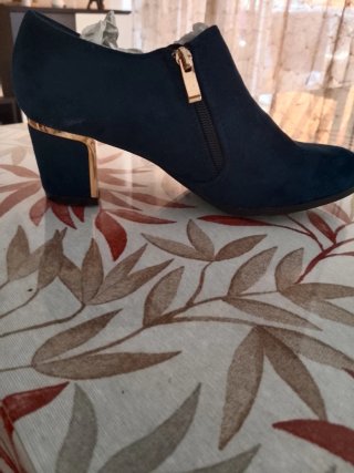 Botines Maripaz Azul Talla 38 Sin Estrenar
