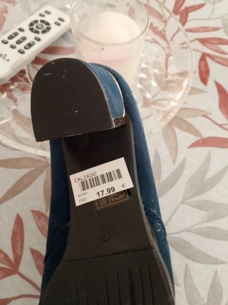 Botines Maripaz Azul Talla 38 Sin Estrenar