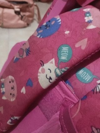 Mochila TOTO con estampado de gatos