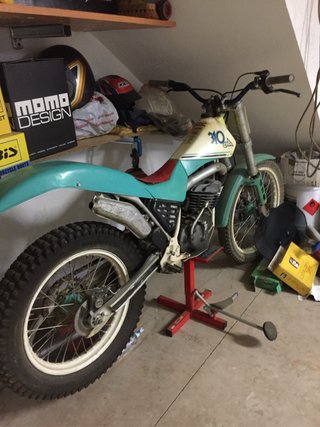 Moto Trial Enduro 310cc Azul/Blanco