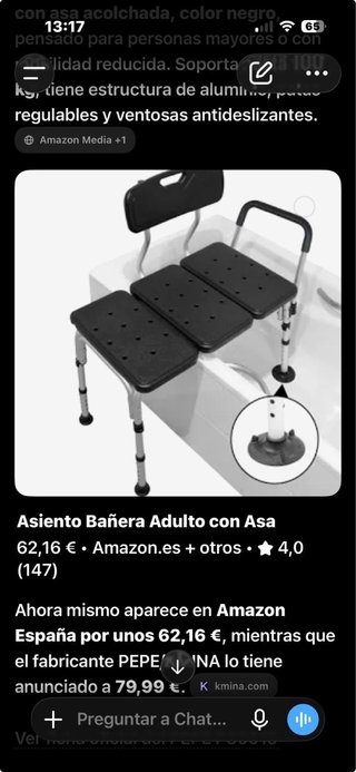 Silla ducha