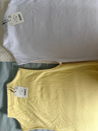 Camisetas Zara Básicas Talla L (2 uds)