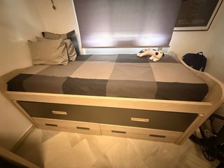Cama nido 90cm con cajonera