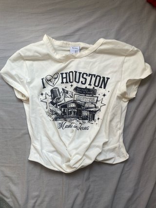 Camiseta Bershka I Love Houston Talla S