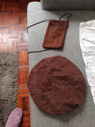 Traje Medieval Marrón y Multicolor Talla XXL