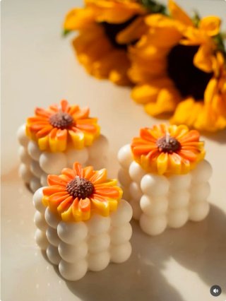 Vela Bubbles Flor Margarida