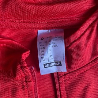 Camiseta ciclismo BTWIN roja Talla M