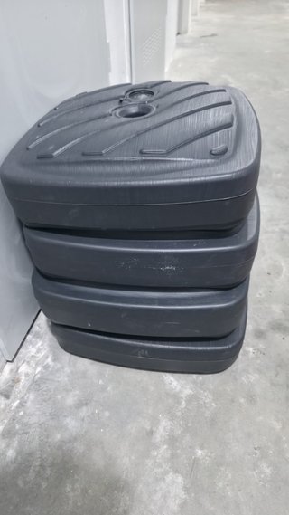 Base para sombrilla de plástico