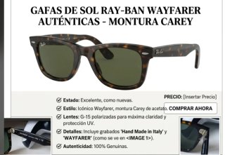 Gafas de Sol Ray-Ban Wayfarer Tortoise