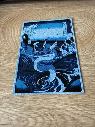 Placa decorativa Pokémon Dratini 3D Relieve
