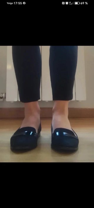 Zapatos planos negros