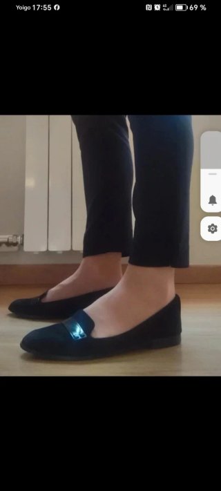 Zapatos planos negros