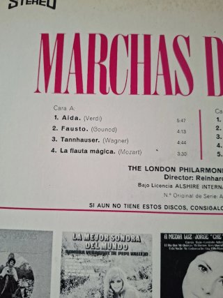 Vinilo Marchas de Ópera