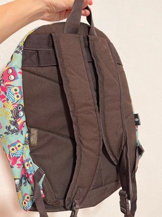 Mochila escolar con estampado de búhos