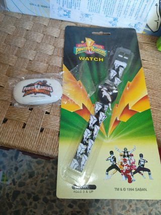 Lote articulos vintage años 90 Power Rangers