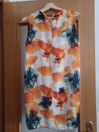 Vestido estampado flores multicolor