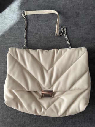 Bolso acolchado Zara blanco