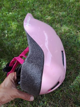 Casco bici infantil rosa corona