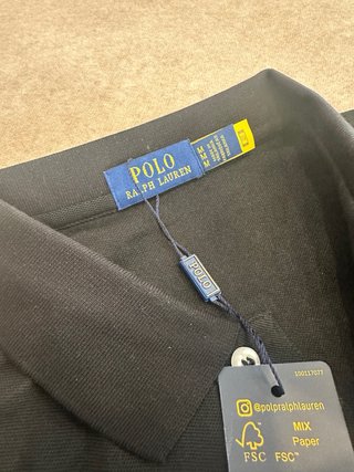 Polo Ralph Lauren Negro Talla M Hombre