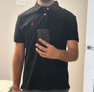 Polo Ralph Lauren Negro Talla M Hombre