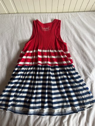 Vestido niña Desigual Rayas Lentejuelas