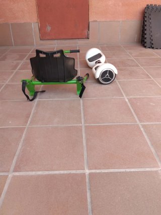 Hoverboard con silla adaptada