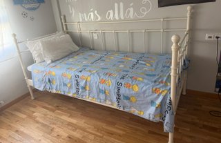 Base Cama Diván Ikea Tromsnes Blanca 206x96
