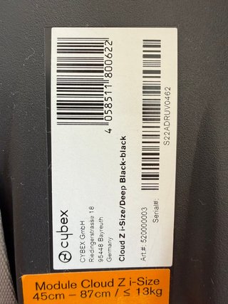 Cybex Cloud Z i-Size + Summer Cover + adaptadores