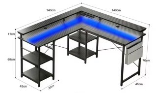 Mesa Gamer en forma de L