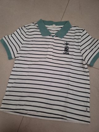 Polo Vans rayas blanco y negro