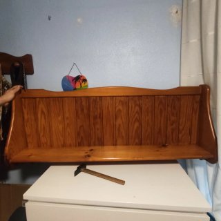 Estantería de pino estilo roble