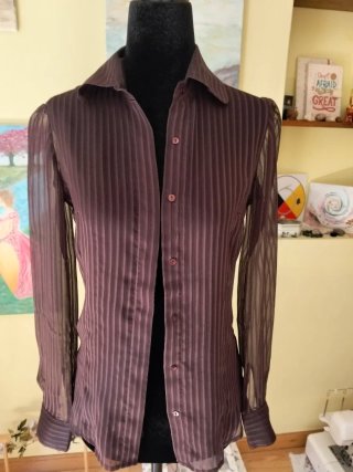 Camisa de manga larga con rayas