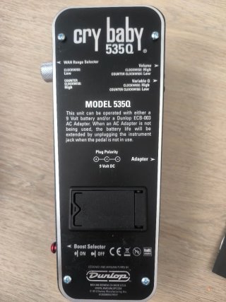 Pedale Wah Dunlop Cry Baby 535Q