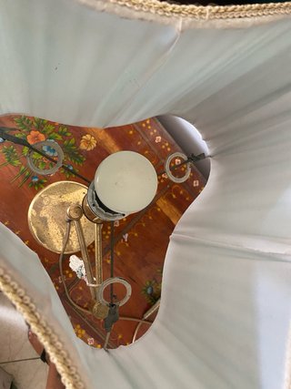 Lampada da tavolo ottone vintage anni '50/'60