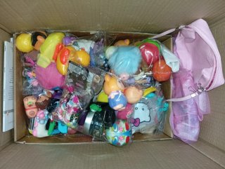 Scatola di giocattoli per bambina
