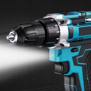 Trapano Avvitatore 21V Blu + 2 Batterie