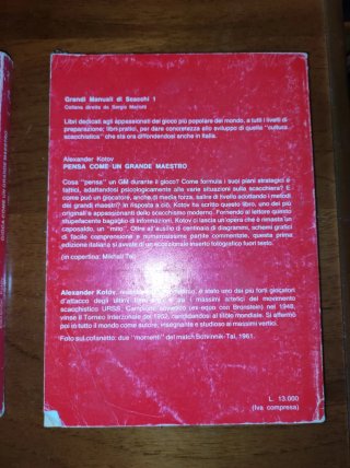 3 Libri scacchi "Pensa, Allenati, Gioca" - Kotov
