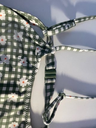 Bañador bikini estampado floral cuadros