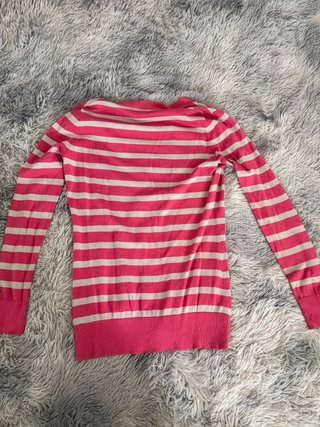 Cardigan Tommy Hilfiger donna righe rosa