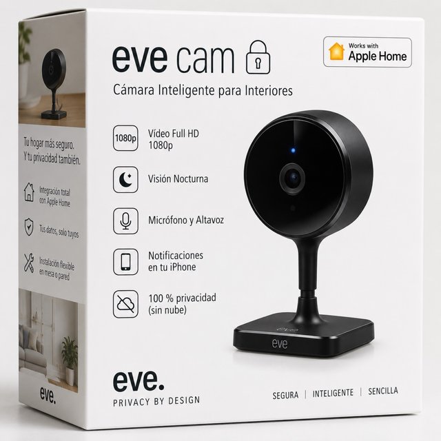 Eve Cam Cámara Vigilanda 1080p HomeKit NUEVA