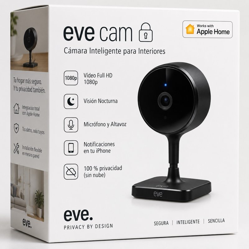Eve Cam Cámara Vigilanda 1080p HomeKit NUEVA