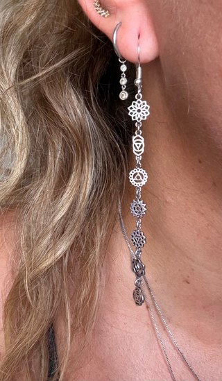 Pendientes 7 Chakras Boho Largos