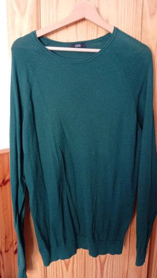 Jersey verde de manga larga